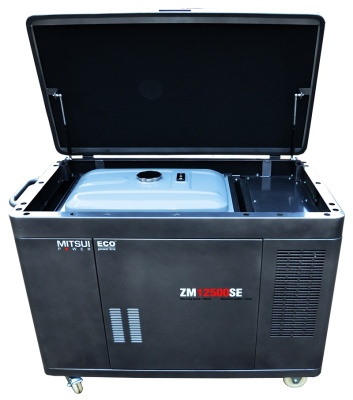 Бензиновый генератор Mitsui Power ZM 12500 SE в кожухе
