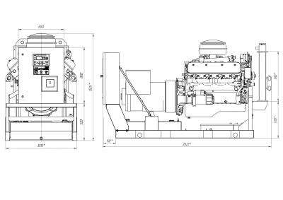 Генератор дизельный ПСМ АД-100 (ЯМЗ-238М2)